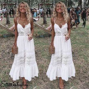 Boho Long Maxi Dress Summer Beach Wedding Sundress